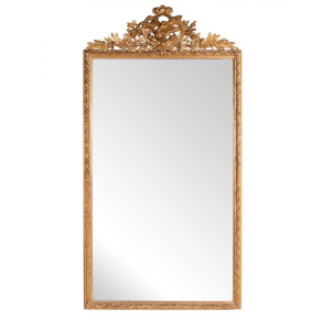 Grand miroir bois doré style Louis...