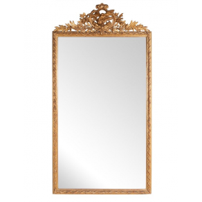 Large golden wood mirror Louis XVI...