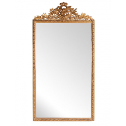 Grand miroir bois doré style Louis...